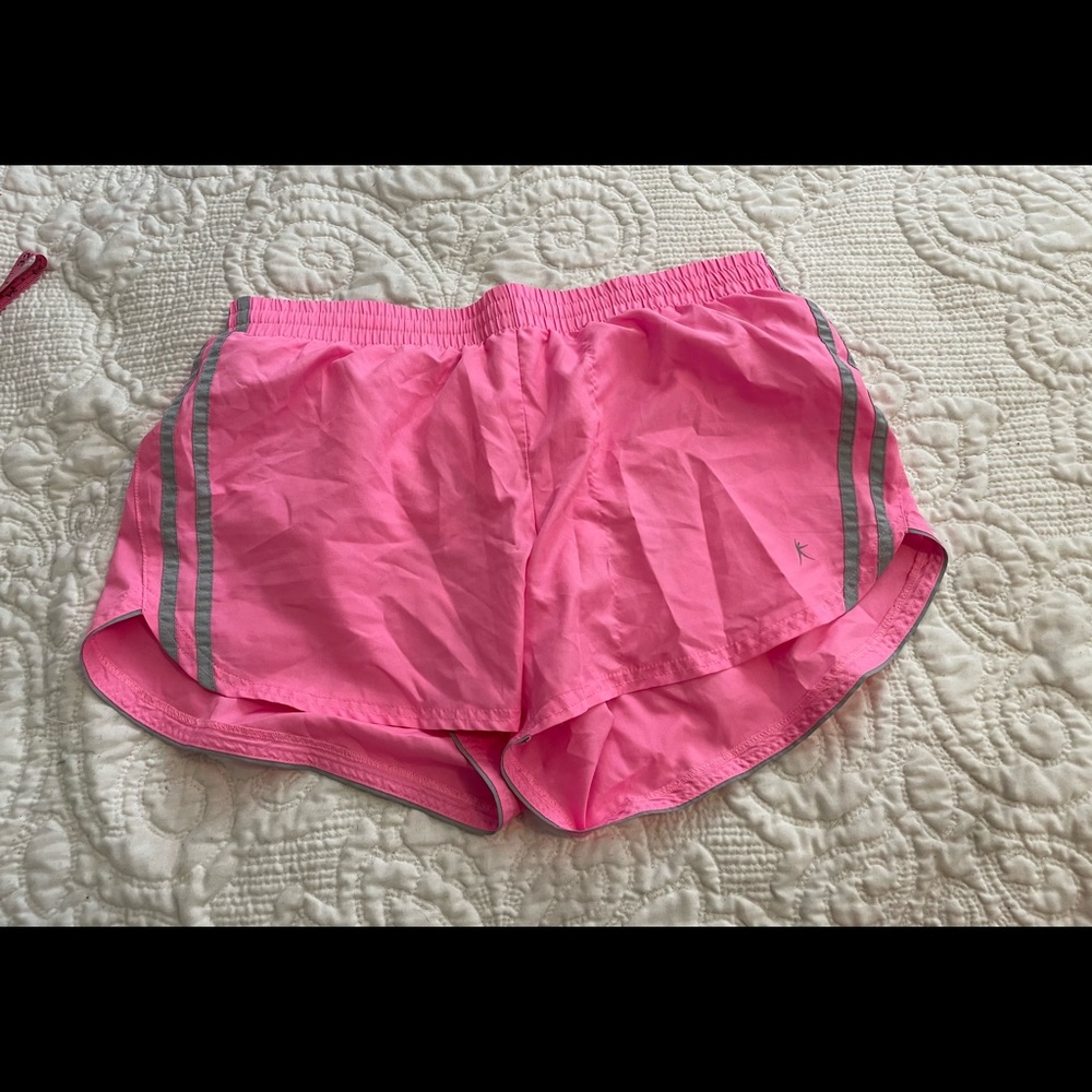MD pink/gray Danskin lined athletic shorts